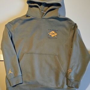 Jordan Flight Collection Hoodie in Olive and Gold